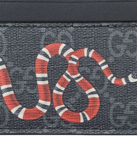 gucci kingsnake card holder|Gucci snake credit card holder.